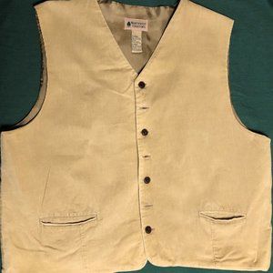 Northwest Territory casual tan corduroy vest XL